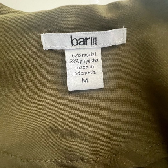 Bar lll Utility Lightweight Jacket, Soft drapey army Green great condition M - Picture 7 of 7